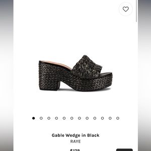 Gable Wedge in Black RAYE